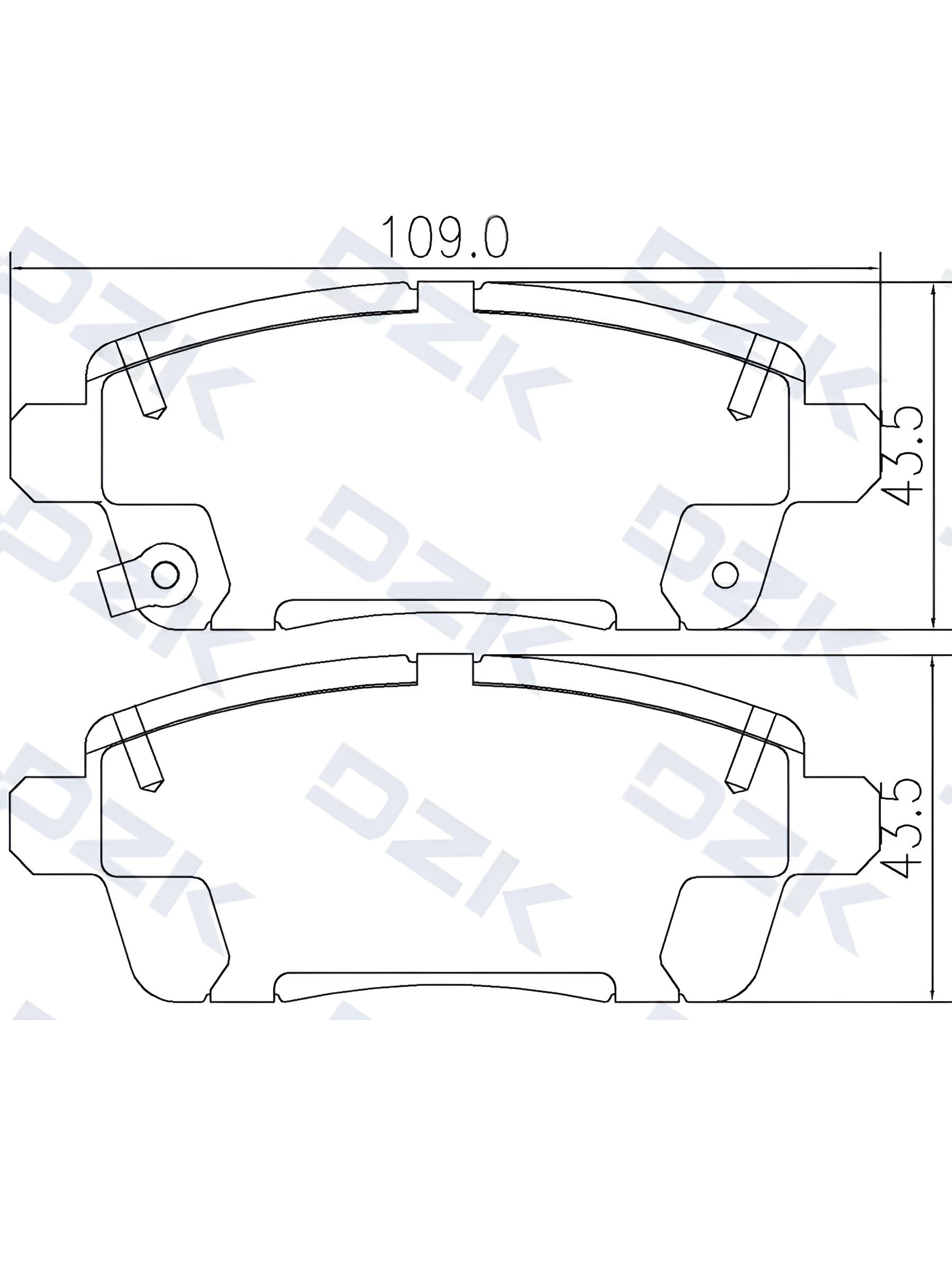 CHERY TIGGO 7PRO/7 Pro Max, EXEED LX 4WD. Задние КЕРАМИЧЕСКИЕ тормозные колодки T1C-3502080/T1C-3JS3502080/204000486AA/T1E-3502080 - Фото 1