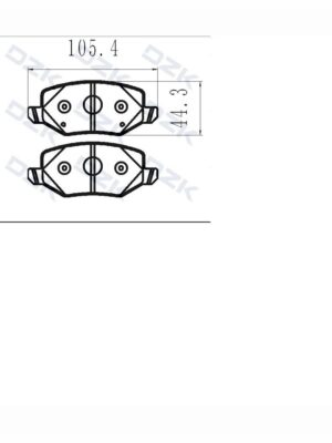 HAVAL Jolion 2WD. Задние КЕРАМИЧЕСКИЕ тормозные колодки. 3502126XGW02A - Миниатюра 1